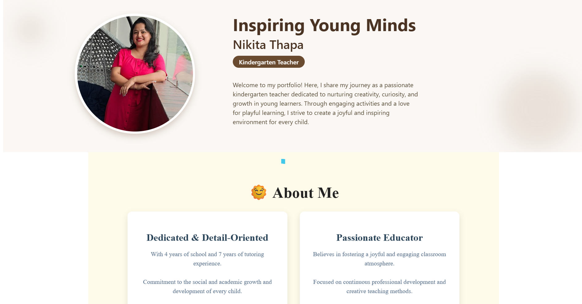 Educator Portfolio Platform